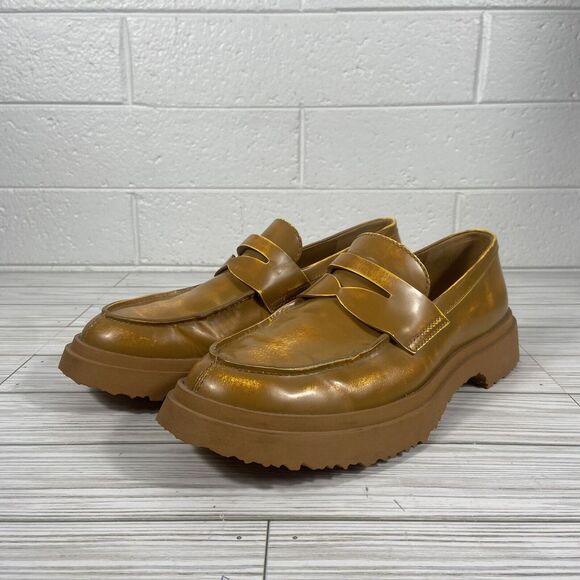 Camper Walden Men's Loafers Distressed Yellow Rare Size 9/42 - Picture 2 of 10